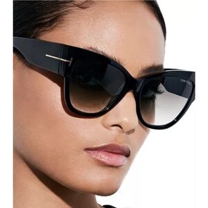 Tom Ford Black Cat-Eye Sunglasses
